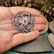 Load image into Gallery viewer, Celtic Knot Brooch, Celtic Jewelry, Irish Jewelry, Scotland Brooch, Celtic Brooch, Anniversary Gift, Celtic Knot Pin, Ireland Gift, Norse
