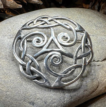 Load image into Gallery viewer, Celtic Knot Brooch, Celtic Jewelry, Irish Jewelry, Scotland Brooch, Celtic Brooch, Anniversary Gift, Celtic Knot Pin, Ireland Gift, Norse