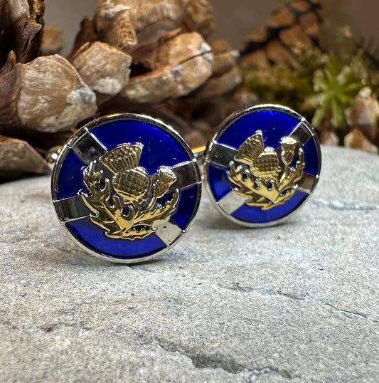 Saltire Thistle Cufflinks