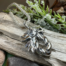 Load image into Gallery viewer, Celtic Dragon Necklace