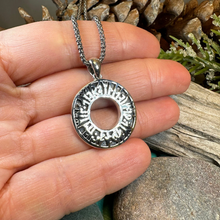 Load image into Gallery viewer, Love Conquers Norse Runes Necklace