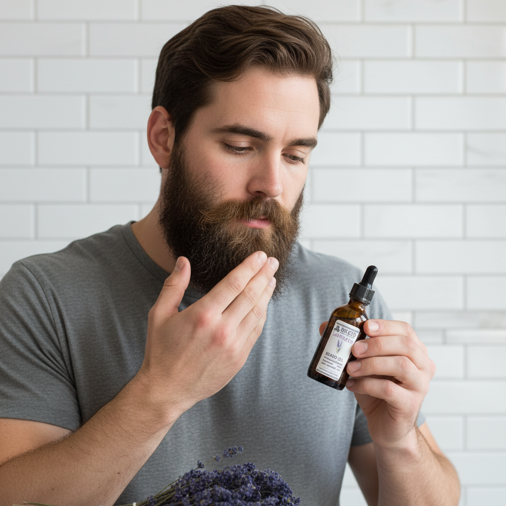 Lavender Natural Beard Oil - The Herb of Royalty — view 2