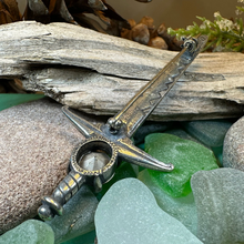 Load image into Gallery viewer, Warrior Crystal Kilt Pin