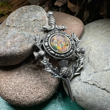 Load image into Gallery viewer, Thistle Sword Kilt Pin