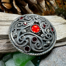 Load image into Gallery viewer, Ancient Spirals Celtic Knot Brooch