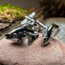 Load image into Gallery viewer, Good Catch Fish Cuff Links
