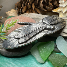 Load image into Gallery viewer, Waterlily Dragonfly Hair Clip