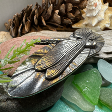 Load image into Gallery viewer, Waterlily Dragonfly Hair Clip