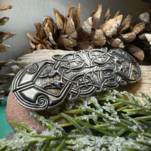 Load image into Gallery viewer, Celtic Peacock Hair Clip