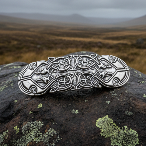 Load image into Gallery viewer, Celtic Peacock Hair Clip for Women