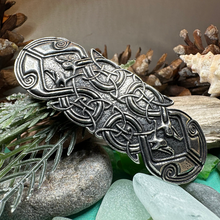 Load image into Gallery viewer, Celtic Peacock Hair Clip