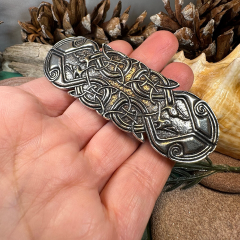 Load image into Gallery viewer, Celtic Peacock Hair Clip for Women
