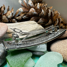 Load image into Gallery viewer, Pewter Celtic Harmony Knot Hair Clip