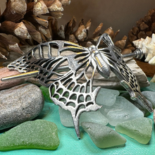 Load image into Gallery viewer, Victorian Butterfly Hair Slide