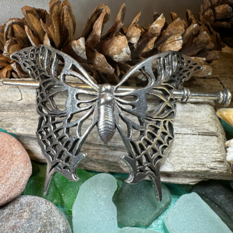 Load image into Gallery viewer, Victorian Butterfly Hair Slide for Women