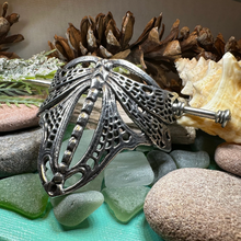 Load image into Gallery viewer, Victorian Dragonfly Hair Slide