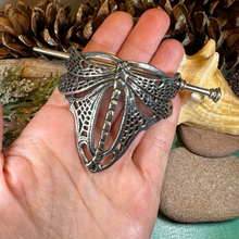 Load image into Gallery viewer, Victorian Dragonfly Hair Slide