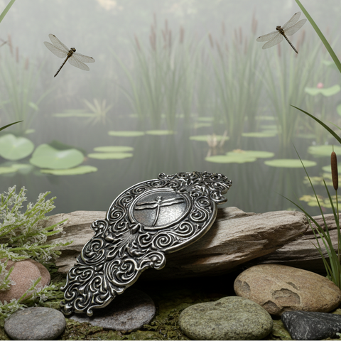 Load image into Gallery viewer, Victorian Dragonfly Hair Clip for Women