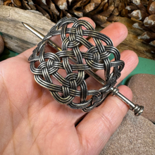 Load image into Gallery viewer, Pewter Celtic Knot Hair Slide