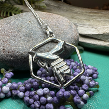 Load image into Gallery viewer, Honeycomb Bee Necklace

