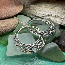 Load image into Gallery viewer, Celtic Knot Hoop Earrings
