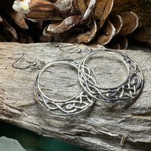 Load image into Gallery viewer, Celtic Knot Hoop Earrings