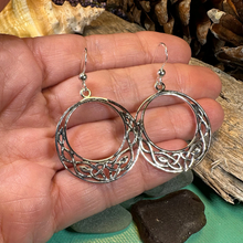 Load image into Gallery viewer, Celtic Knot Hoop Earrings