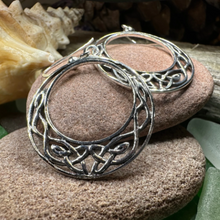 Load image into Gallery viewer, Celtic Knot Hoop Earrings