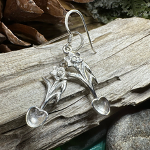 Load image into Gallery viewer, Welsh Daffodil Love Spoon Earrings