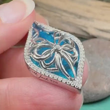 Load and play video in Gallery viewer, Blue Celtic Butterfly Necklace
