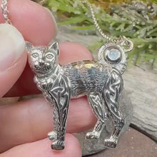 Load and play video in Gallery viewer, Simba Celtic Cat Necklace
