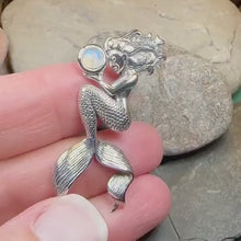 Load and play video in Gallery viewer, Moonstone Mermaid Necklace
