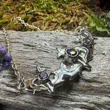 Load image into Gallery viewer, Inverness Thistle Amethyst Necklace