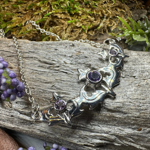 Inverness Thistle Amethyst Necklace