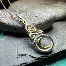 Load image into Gallery viewer, Trinity Crescent Moon Necklace
