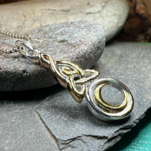 Load image into Gallery viewer, Trinity Crescent Moon Necklace