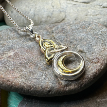 Load image into Gallery viewer, Trinity Crescent Moon Necklace