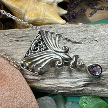 Load image into Gallery viewer, Aina Celtic Amethyst Necklace