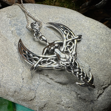 Load image into Gallery viewer, Celtic Moon Goddess Necklace

