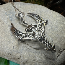 Load image into Gallery viewer, Celtic Moon Goddess Necklace