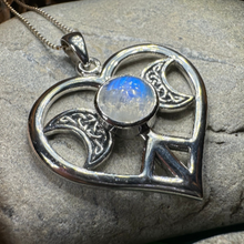 Load image into Gallery viewer, Morgance Triple Moon Love Necklace