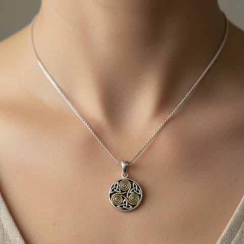 Load image into Gallery viewer, Sorcha Spiral Necklace