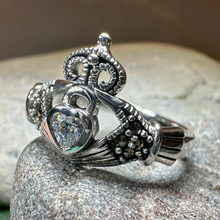 Load image into Gallery viewer, Devotion Marcasite Claddagh Ring