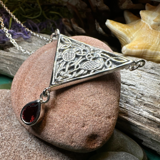 Kells Celtic Birds Necklace in Sterling Silver — view 9