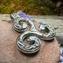 Load image into Gallery viewer, Celtic Triskele Necklace