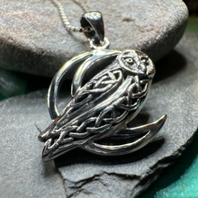 Load image into Gallery viewer, Celtic Midnight Owl Necklace