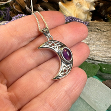 Load image into Gallery viewer, Arlynn Celtic Moon Necklace