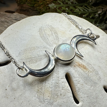 Load image into Gallery viewer, Nialla Triple Moon Necklace

