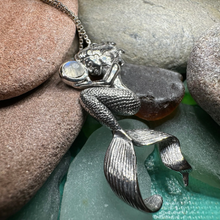 Load image into Gallery viewer, Moonstone Mermaid Necklace