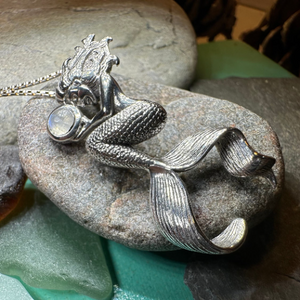 Moonstone Mermaid Necklace